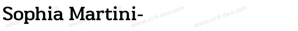 Sophia Martini字体转换